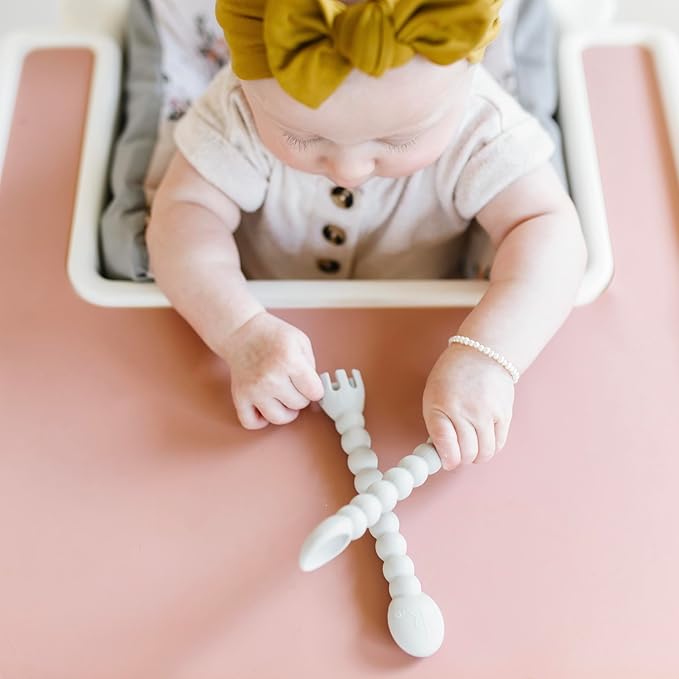 Ryan & Rose Cutie Tensils Baby Spoon and Fork (Cupcake, 8 Pack)