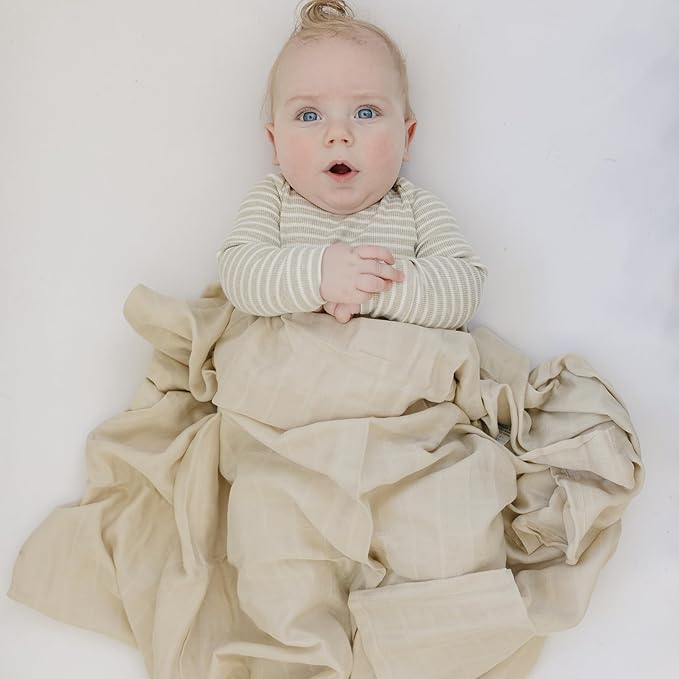 Featherhead??100% Cotton Muslin Swaddle Blankets for Baby Girl - Large 47?�x 47??- Pre-Washed, Soft, & Breathable - Newborn Essential & Perfect Baby Registry Gift (4 Pack - Pink Solids)