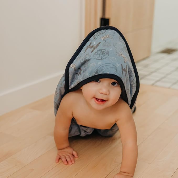 Copper Pearl Premium Knit Hooded Bath Towel Starships