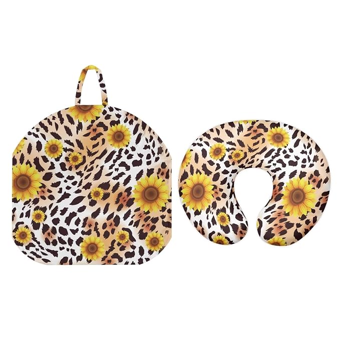 Sunflower Nursing Pillow Cover for Breastfeeding and Bottle Feeding,Breathable & Soft Baby Nest Cover for 0-24 Months,Light Brown Babies Floor Seat Cover for Home and Travel Essentials