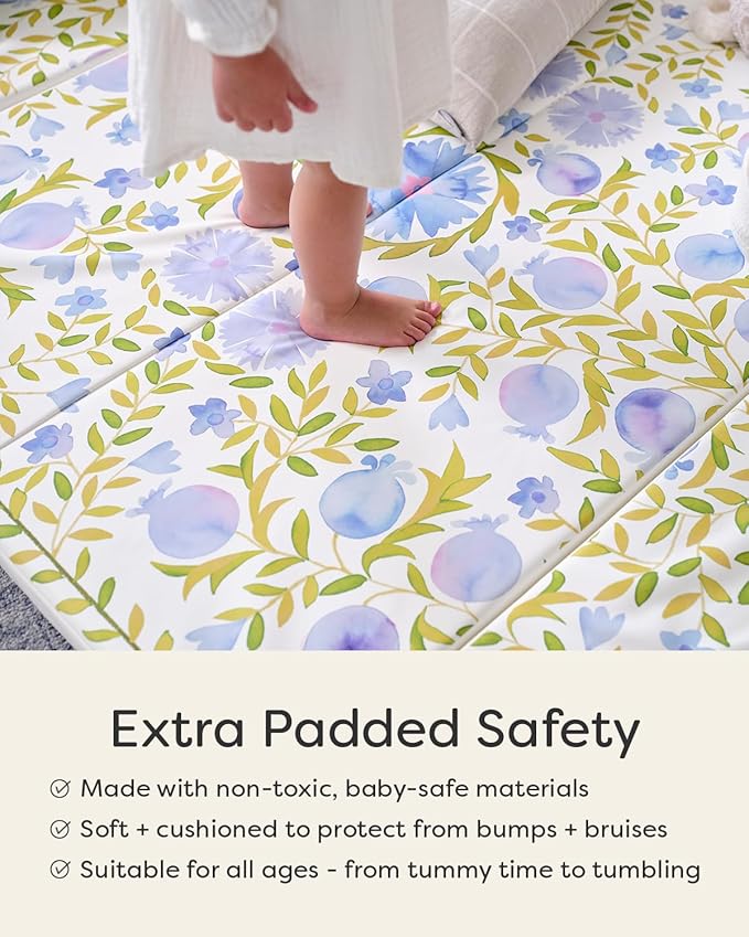 House of Noa Tumbling Baby Play Mat for Floor ??Foldable Foam Playmat for Babies & Kids, Non-Toxic Wipeable Baby Mat