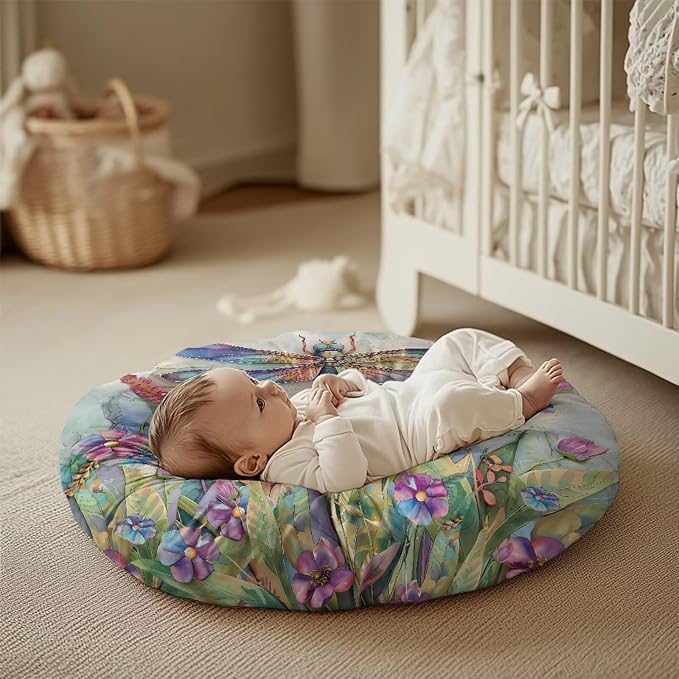 Stylish Dragonfly Pillow Cover Breastfeeding Pillow Slipcover for Baby Boys & Girls Nursing Pillow Case for Newborn Soft Fabric Fits Snug On Infant Washable & Breathable