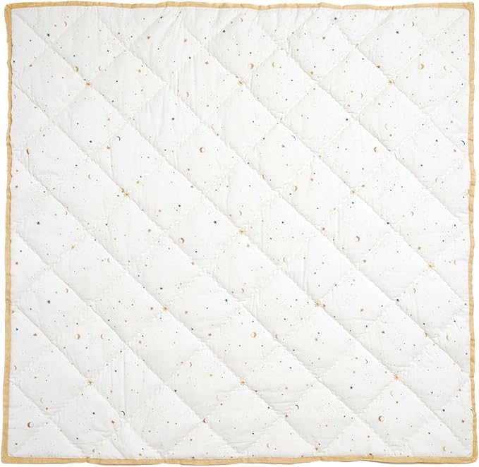 PEHR Chambray Blanket | Heirloom-Quality Reversible Baby Blanket | 100% Cotton Exterior with Soft Polyfill | Hand-Finished Details | 36" x 36" / 91.5 x 91.5 cm | Celestial