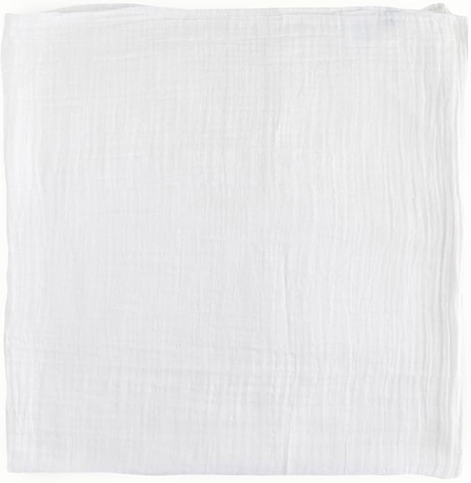 Little Unicorn Muslin Swaddle Blanket for Newborns & Infants | Soft & Breathable Fabric | Set of 3 Baby Blankets for Swaddling, Nursing, Shower Gifts (White)