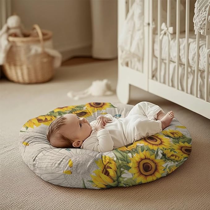 Sunflower Dragonfly Breastfeeding Pillow Cover Nursing Pillow Cover Pillow Slipcover Detachable Nursing Pillow Protective Cas Baby Feeding Supplies Soft and Cozy Cover