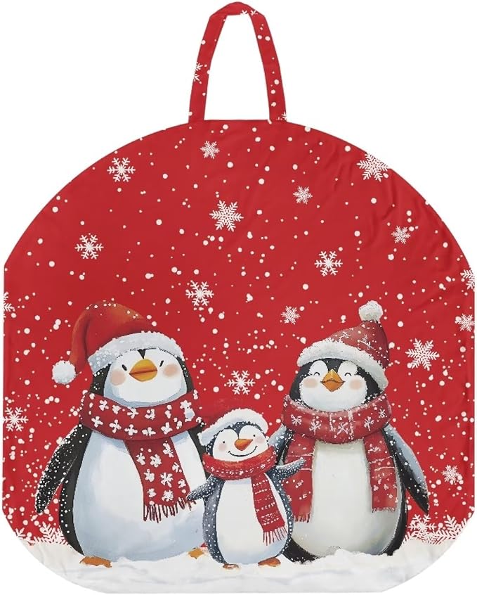 Christmas Penguin Nursing Pillow Cover for Breastfeeding Pillow Ultra Soft and Cozy Nursing Pillow Slipcovers,Nice Newborn Gift Best Choice for Mom or Baby Pillow Not Included