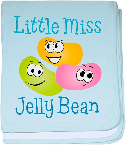 CafePress Little Miss Jelly Bean Baby Blanket, Super Soft Newborn Swaddle