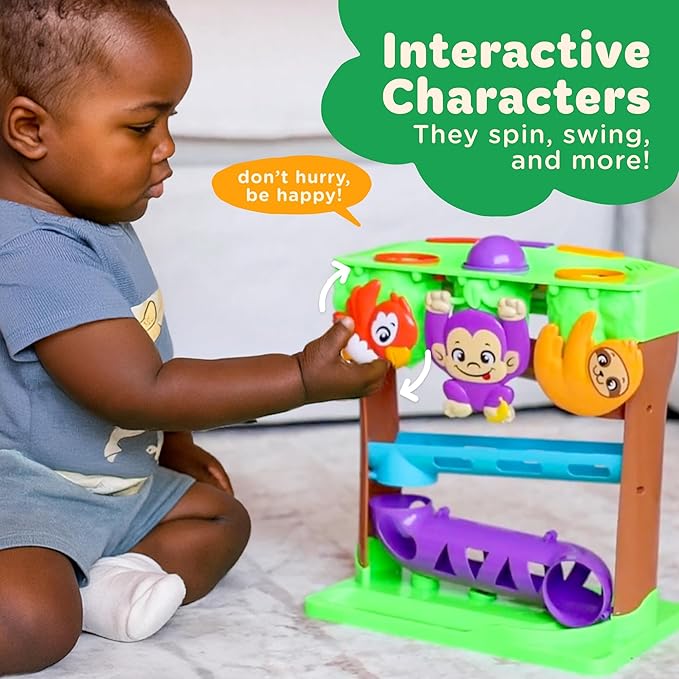 Move2Play, 30+ Jungle-Jammin??Songs & Phrases | 30+ Fin-Tastic Songs & Phrases | Baby & Toddler Musical Toy | First Birthday Present for 1+ Year Old | Ages 6-24 Months | Boy & Girl