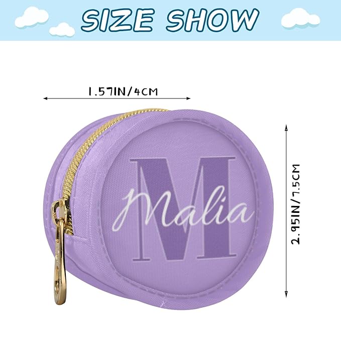 Custom Purple Pacifier Holder Case for Diaper Bag Personalized Portable Travel Pacifier Storage Case with Clip Newborn Baby Pouch for Baby Boys Girls Purse Outdoor
