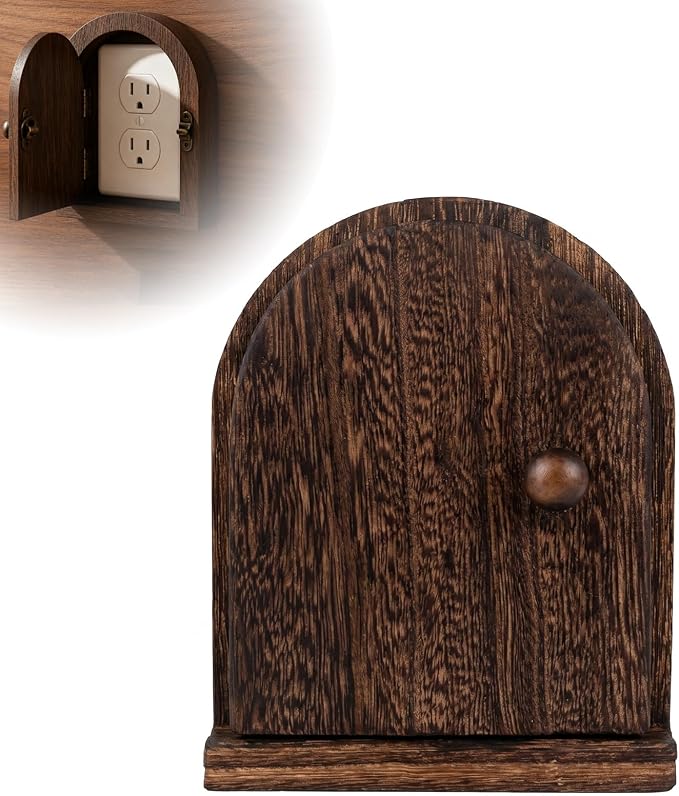 Fairy Door Outlet Cover, Outlet Cover Door, Fairy Door Light Switch Cover for Conceals Wall Plates、 Switches、Stains、Wall Holes And Protects Child
