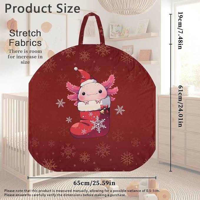 Christmas Axolotl Breastfeeding Pillow Cover Nursing Pillow Cover Pillow Slipcover Detachable Nursing Pillow Protective Cas Baby Feeding Supplies Soft and Cozy Cover