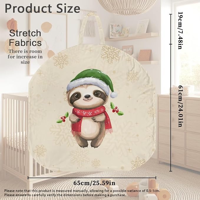 Christmas Tree Sloth Breastfeeding Pillow Cover Nursing Pillow Cover Pillow Slipcover Detachable Nursing Pillow Protective Cas Baby Feeding Supplies Soft and Cozy Cover