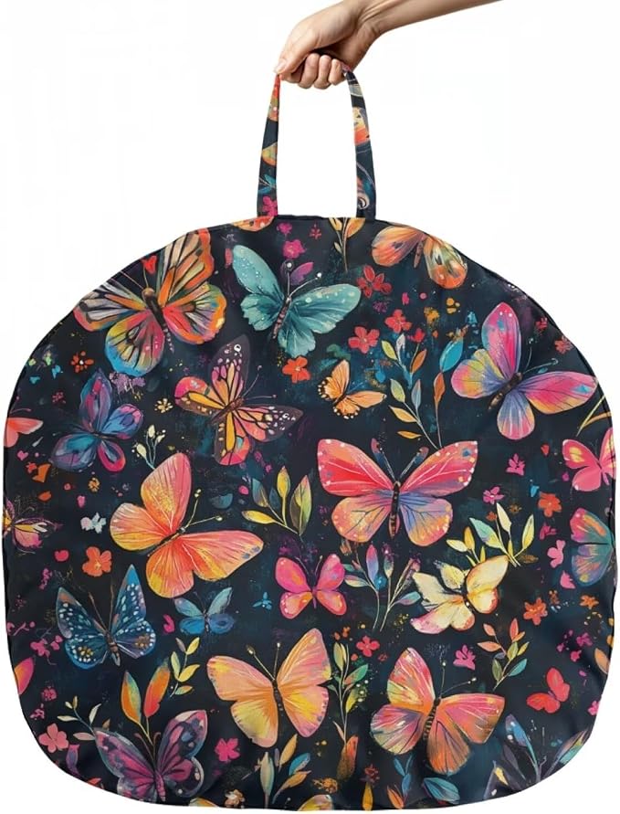 Colorful Butterfly Nursing Pillow Cover Neutral Breastfeeding Pillow Cover Fits 22.6in*24in Nursing Pillow for Baby Boy Girl Neutral Baby Nursing Pillow Cover Feeding Pillow Cover