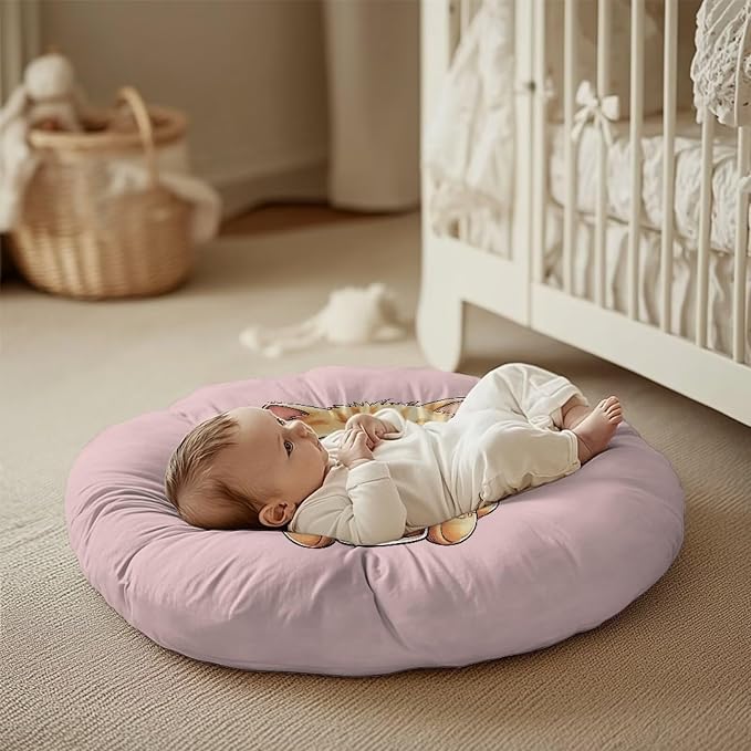 Cartoon Cat Nursing Pillow Cover for Breastfeeding Pillows Breastfeeding Pillow Slipcovers for Baby Boys & Girls Ultra Soft Infant Nursing Pillowcase Pillow Case for Newborn