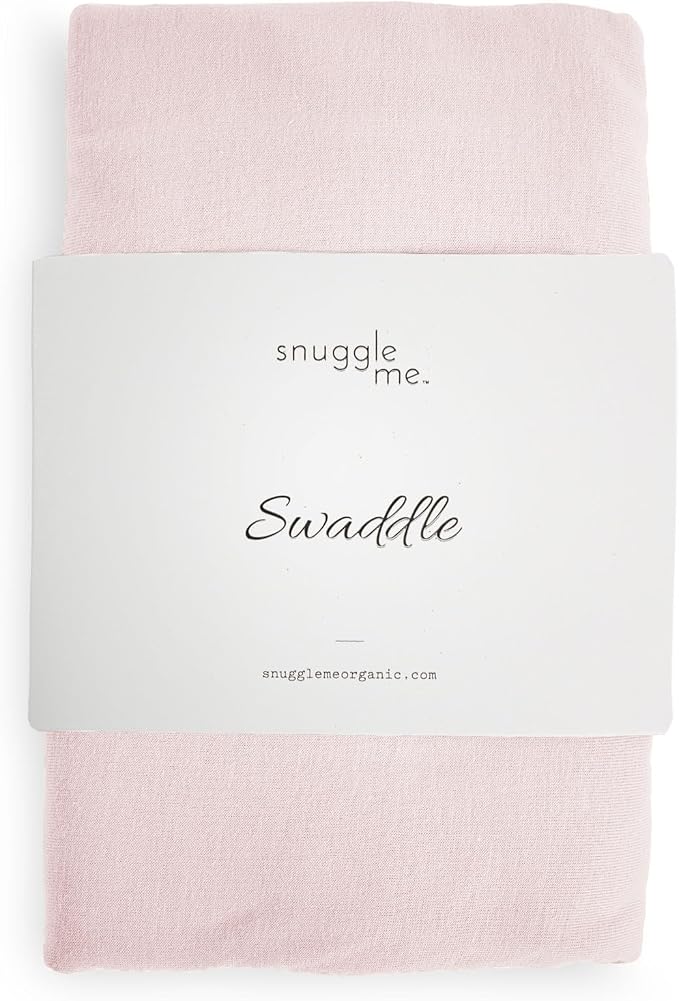 snuggle me Swaddle | Organic Cotton Swaddle Blanket, Soft Stretch, 47 x 47 inches (Petal)