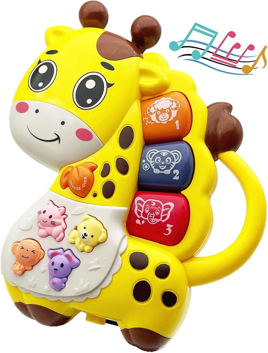 Baby Piano Toy, 6-12 Months Light Up Musical Baby Toys for 0 3 6 9 Months, Early Learning Educational Boys Girls Gifts (Giraffe)