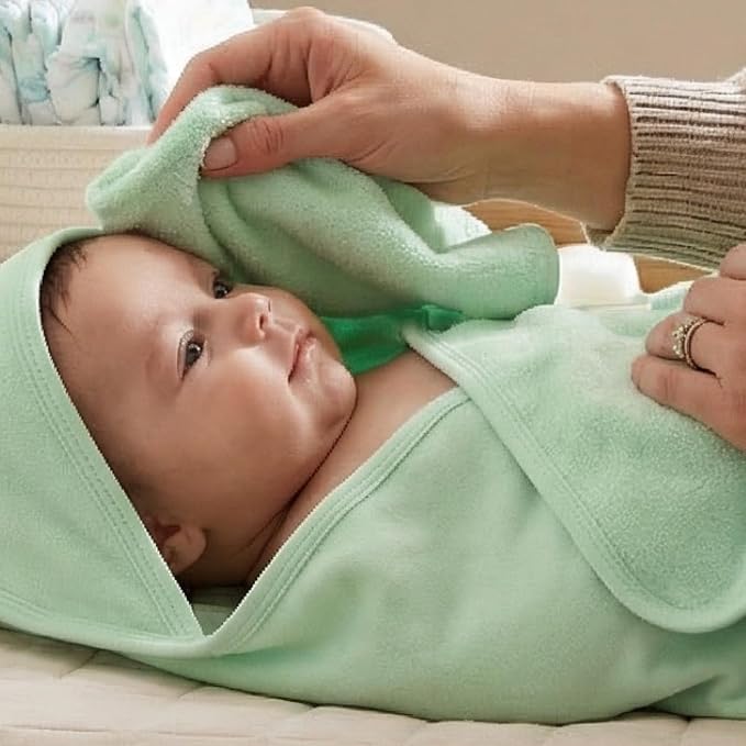 Butterblu Harper - 100% Organic Cotton Hooded Towels in Soft and Absorbent Baby Terry, 3-Pack, Sunny, One Size