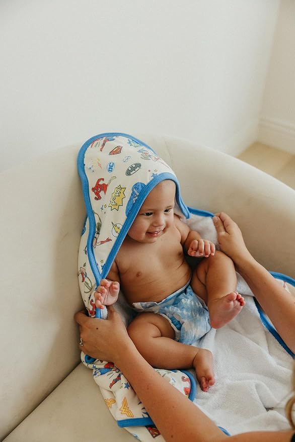 Copper Pearl Hooded Bath Towels Premium Knit/Terry Cloth Baby Towels with Hood, Pockets, and Cool Designs - Great to Gift and Make Bath Time Fun - Baby Bath Towel, Justice League™