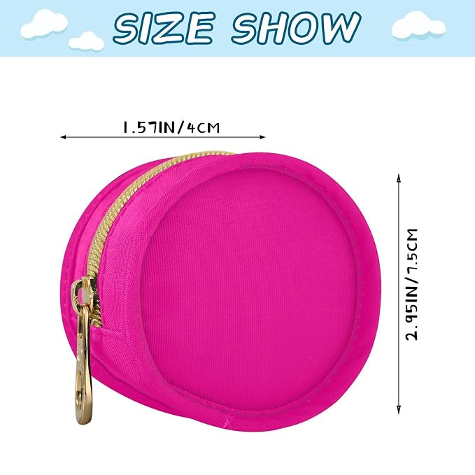 Hot Pink Pacifier Holder Case Newborn Pacifier Storage Pouch for Boys Girls Easy Attach to Diaper Bag Portable Baby Essentials Container