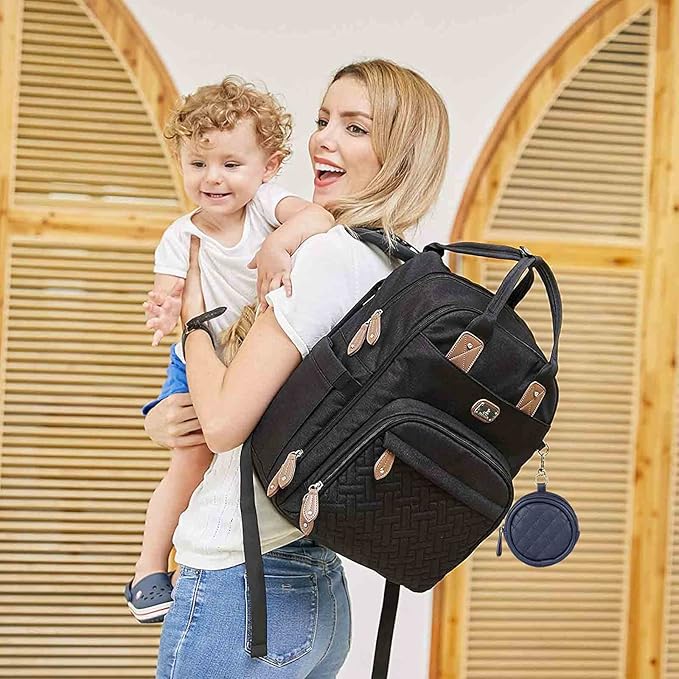 SONARIN Leather Dummy Case with Clasp,Portable Soother Pod Pacifier Case Pacifier Holder Soother Storage Box for Holding 2 Pacifiers or Nipple Shields,Attach to Diaper Bags(Dark Blue)