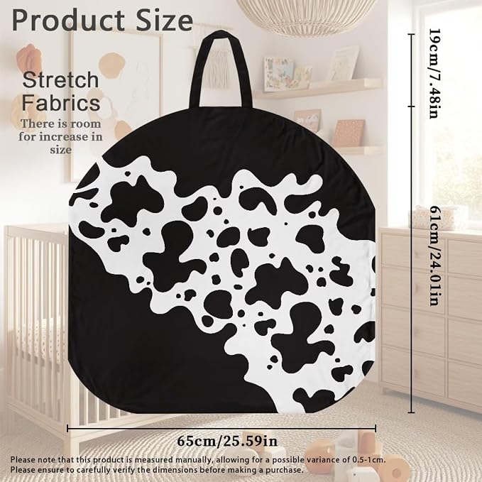 Cow Print Stretchy Nursing Pillow Covers Breast Feeding Pillows Covers for Moms Ultra Soft Snug Fits On Infant Nursing Pillow Nursing Pillow Case for Newborn