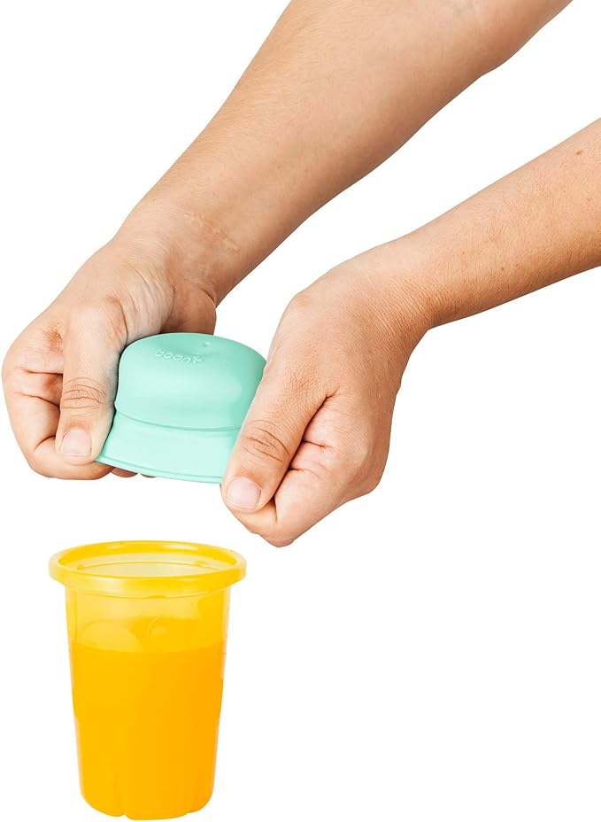 Boon Snug Silicone Sippy Cup Lids and Straws - Includes 3 Lids and 3 Straws - Convert Any Kids Cups or Toddler Cups into Straw Sippy Cups - Toddler Feeding Supplies and Travel Essentials - Green