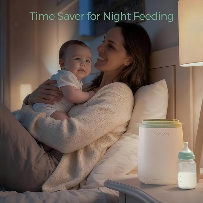 Momcozy Bottle Warmer, Fast Bottle Warmers for All Bottles with Timer, Accurate Temperature Control and Automatic Shut-Off, Multifunctional Bottle Warmer for Breastmilk