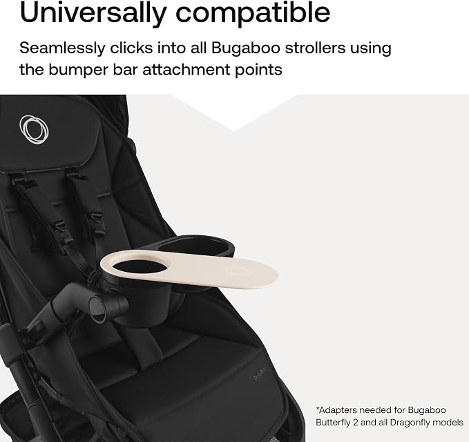 Bugaboo Food and Drink Tray, Compatible with Bugaboo Strollers