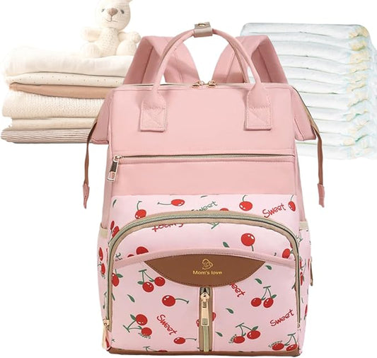 Diaper Bag Backpack - Waterproof Maternity Tote, Large Capacity Nappy Organizer, Multipurpose VersatilebabyCare Bag with Changing Pad | Dad Mother Father Women Men Boys Girls Daycare Travel Outdoor