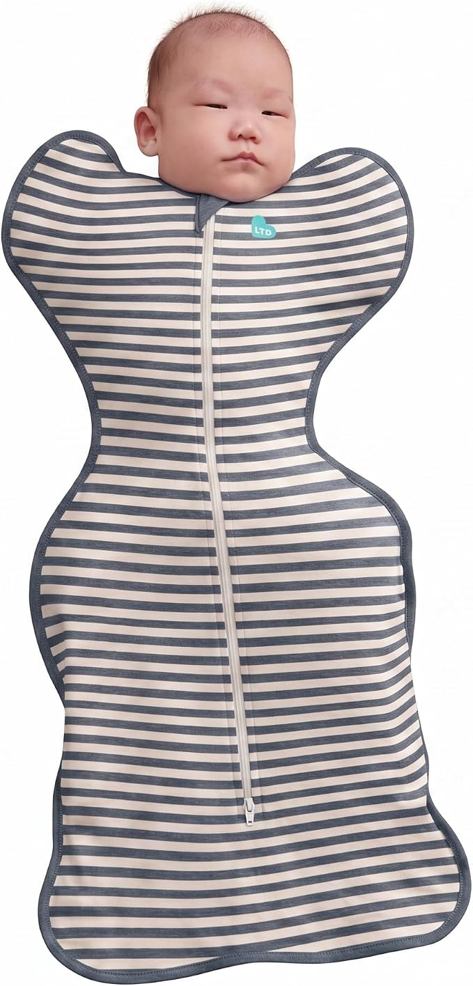Love to Dream Swaddle UP, Baby Sleep Sack, Self-Soothing Swaddles for Newborns, Improves Sleep, Secure Fit Helps Calm Startle Reflex, New Born Essentials for Baby, 8-13lb, Denim