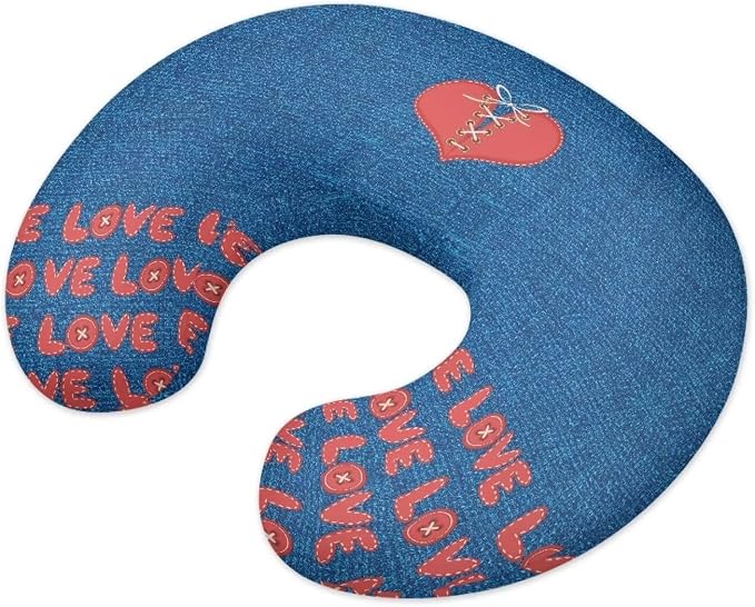Heart Feeding Pillow Cover Washable & Breathable Nursing Pillow Slipcovers Breastfeeding Newborn Feeding Cushion Cover Practical Gift, Best Choice for Mom Cover Only