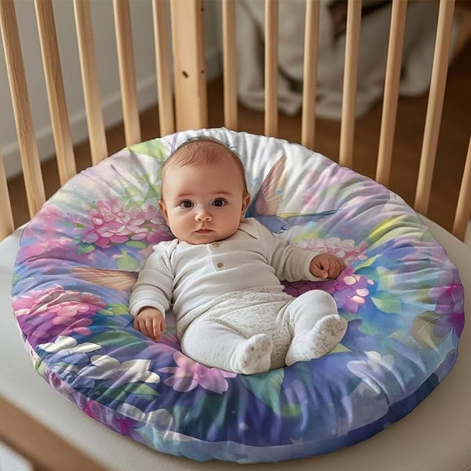 Elegant Hummingbird Nursing Pillow Covers for Breastfeeding Pillow Stretchy and Cozy Breastfeeding Pillow Slipcovers for Baby Girls Soft Breastfeeding Pillow Covers Fits for Infant Support