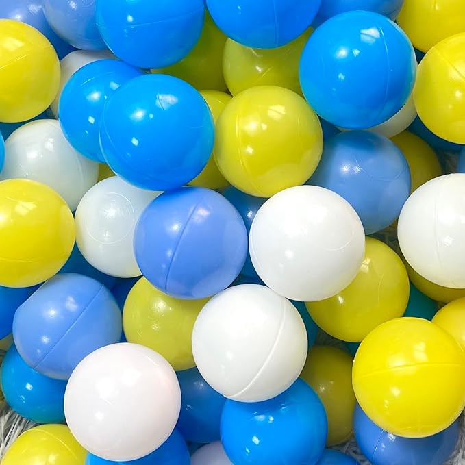 200/500/1000/2000 Count Soft Plastic Ball Pits Balls Colorful Play Pits Balls for Pet Dogs Ball Pits 2.2" Large Phthalate Free Bpa Free Balls for Toddlers 1-3 Baby Kids