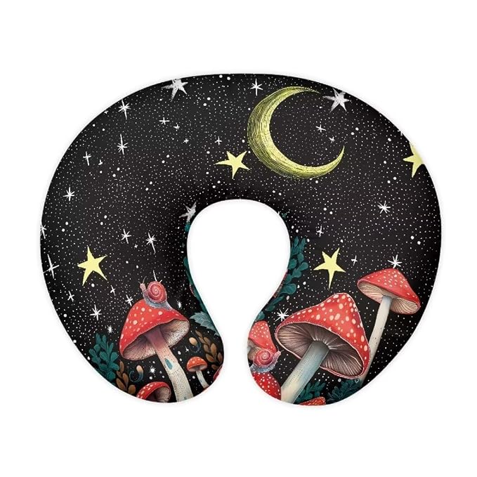 Stretchy Starry Mushroom Breastfeeding Pillow Cover, Lightweight Neutral Baby Pillow Cover for Infant Snug,Best Choice for Mom or Baby
