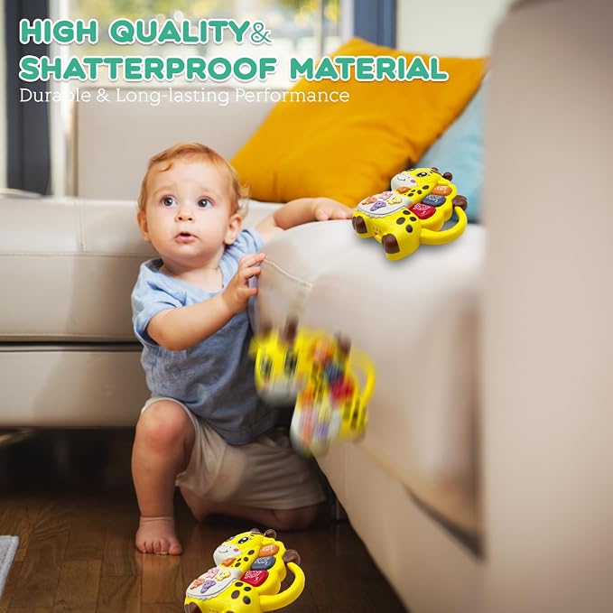 Baby Piano Toy, 6-12 Months Light Up Musical Baby Toys for 0 3 6 9 Months, Early Learning Educational Boys Girls Gifts (Giraffe)