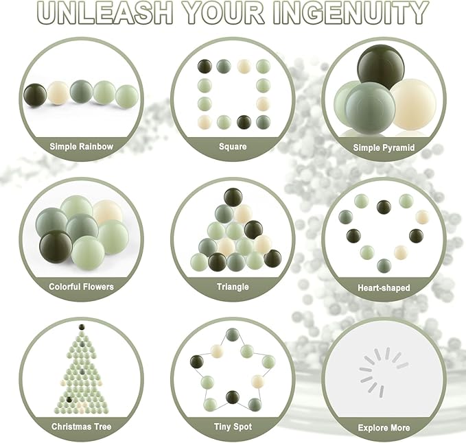 Clear Ball Pit Balls - Crush Proof Plastic Toy Balls for Boys and Girls