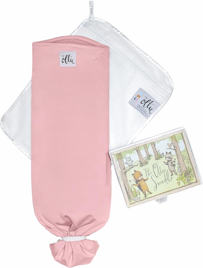 The Ollie Swaddle – Adjustable Baby Swaddle for Newborns | Pediatrician-Approved for Safe Sleep | Easy Closure | Arms-Out | Lightweight, Machine-Washable | Easy Diaper Access