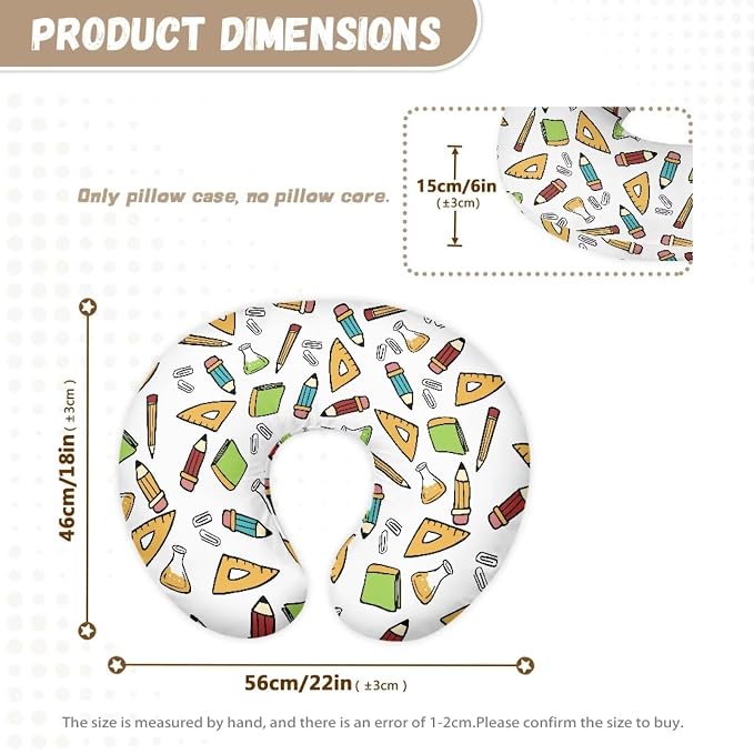 Nursing Pillowcase Suitable for Both Boys and Girls Comfortable and Soft Stretchy and Skin-Friendly Suitable for Standard Baby Nursing Learning Tool Pattern (Pillow Covers Only)