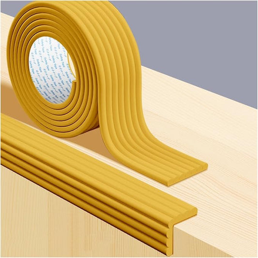 XPLKQXE Proofing Foam Bumper Set, Safety Guards Proof Bumper Guard, Coffee Table Edge Corner Protector Padding for Sharp Corners of Cabinets, Tables, Drawers (Color : Woody, Size : 1pcs)