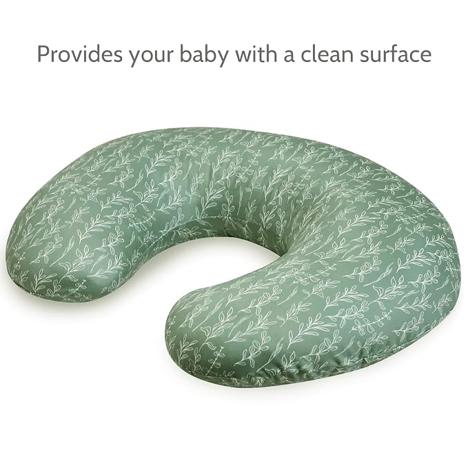 Green Sage Nursing Pillow Cover,Sage Minky Toddler Blanket for Boys Girls