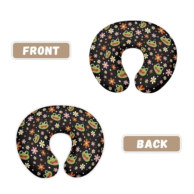 Nursing Pillow Cover for Breastfeeding Pillow Frog Flower Nursing Pillow Slipcovers, Breastfeeding Pillow Cover Boys Girls, Perfect Newborn Choice for Mom or Baby, (Mi-10631538CZA32-22)
