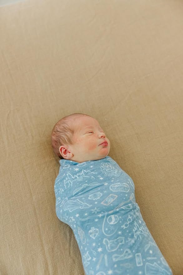 Copper Pearl Swaddle Blankets for Newborns | Soft Stretchy Receiving Blankets for Boys and Girls | Large 46 x 46 Inch Baby Blankets | Lightweight and Breathable Swaddles | Hogwarts