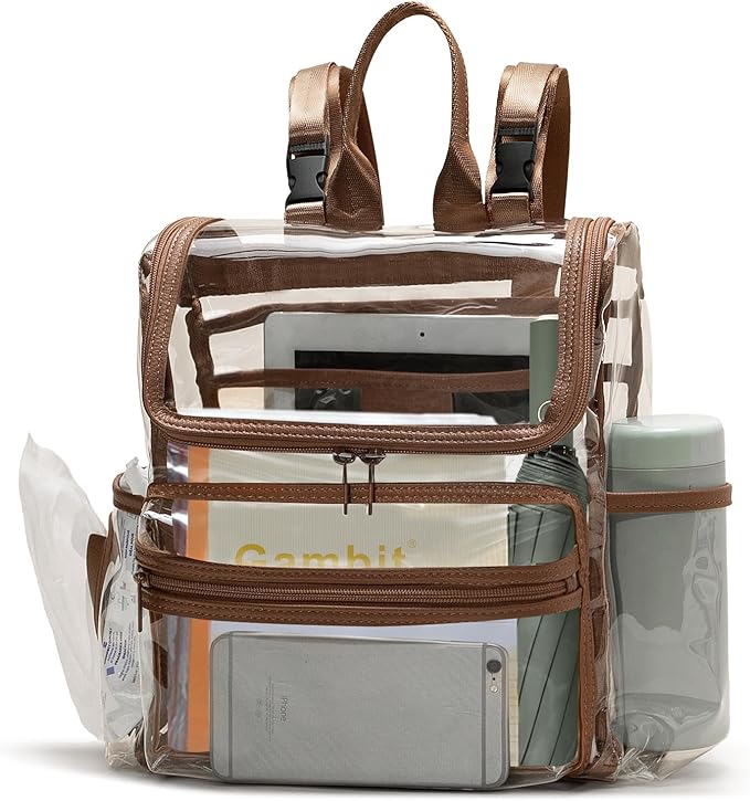 MOMINSIDE Diaper Bag Backpack Small Diaper Bag,Mini Diaper Bag, Clear Bag for Stadium Events Small Clear Bag 12x6x12 for Girls Boys Moms Dads Adult Concert Sports Bag