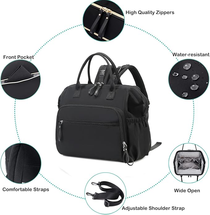 LORADI Large Diaper Bag Tote, Hospital Bag, Baby Shower Gifts