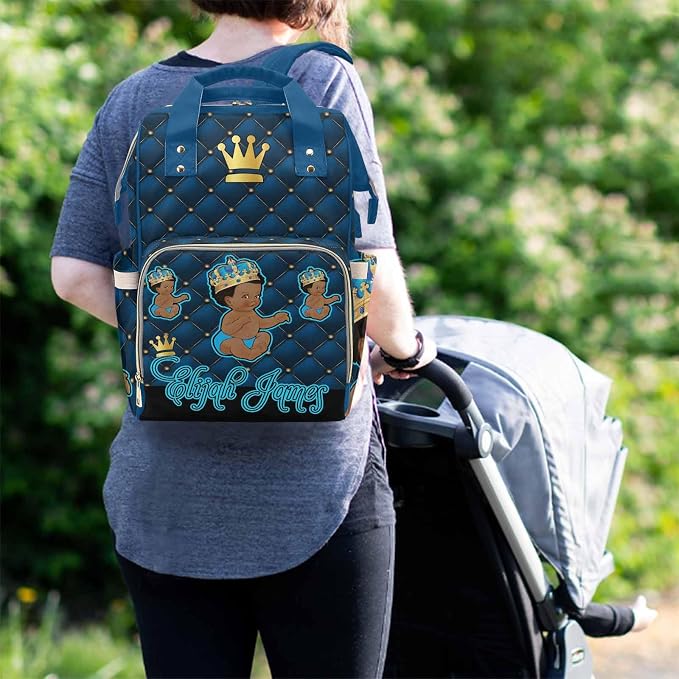 D-Story Personalized Name Customized Name Fashion Compartment Customize Diaper Bag Personalized Diaper Bags For Girls