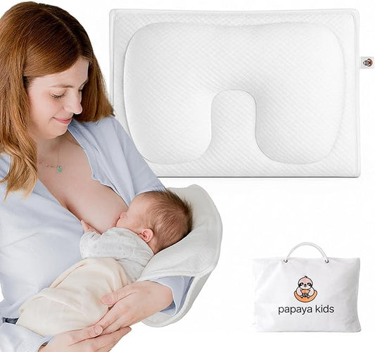 Baby Feeding Arm Pillow ??Nursing Arm Pillow for Breastfeeding & Bottle Feeding, Portable Travel Nursing Pillow, Ergonomic Arm Support + Baby Head & Neck Support for Newborn & Infant, Washable