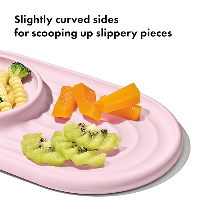 OXO Tot Textured Suction Plate ??Blossom, Baby Feeding Essentials