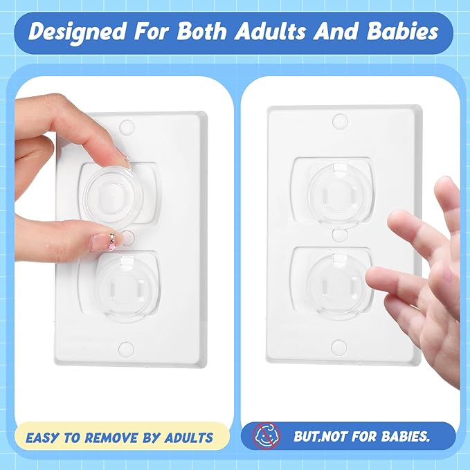 Thyle 750 Pcs Outlet Covers Bulk Child Baby Proofing Plug for Electrical Outlets Covers Easy Install Socket Sturdy Safe Secure Baby Proofing Kit for Home Office Bulk