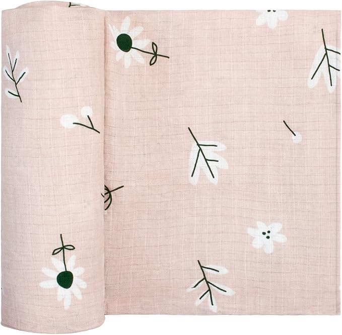 Swaddles for Newborns Pink and Blue for Boy and Girl Swaddle Blankets ??Soft Cotton Muslin Swaddle Wraps, Cute Receiving Blankets, 40x40 Inches, Set of 4 (Stars/Birds/Flowers/Starfish)