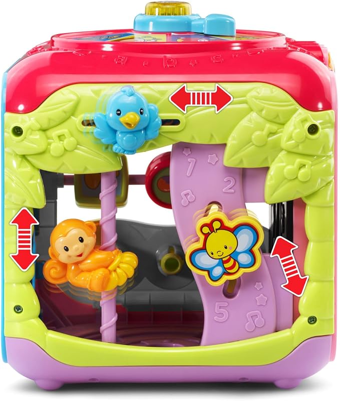 VTech Sort and Discover Activity Cube (Frustration Free Packaging), Pink